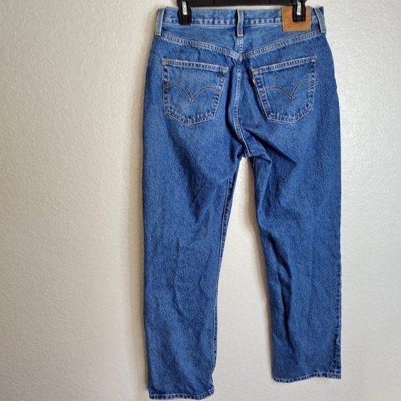 Levi's Premium 501 ORIGINAL FIT WOMEN'S JEANS dark wash sz 29 - Picture 3 of 11